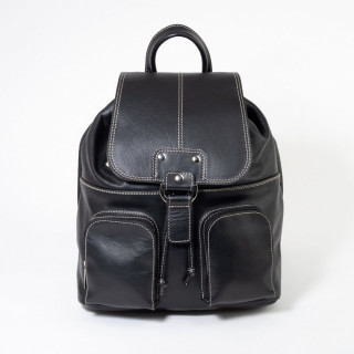 Кожаный рюкзак RHino 16-04 чёрный