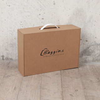 Подарочный короб с ручкой и фирменным логотипом, 45х35х13см
