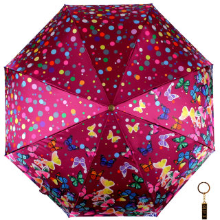 Зонт женский Flioraj, 23133 бордовый