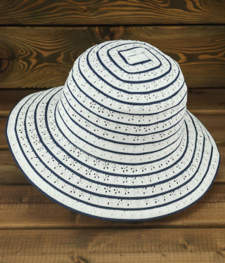 Шляпа-панама женская FIJI29, 50287 белый/т.синий