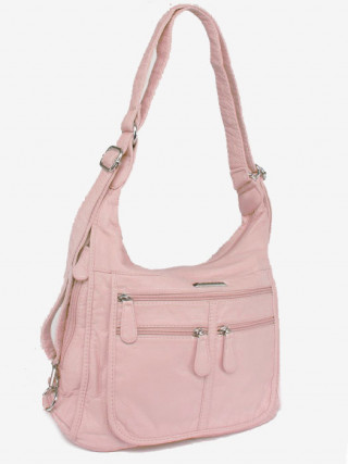 Сумка-рюкзак Guecca 803 светло-розовая